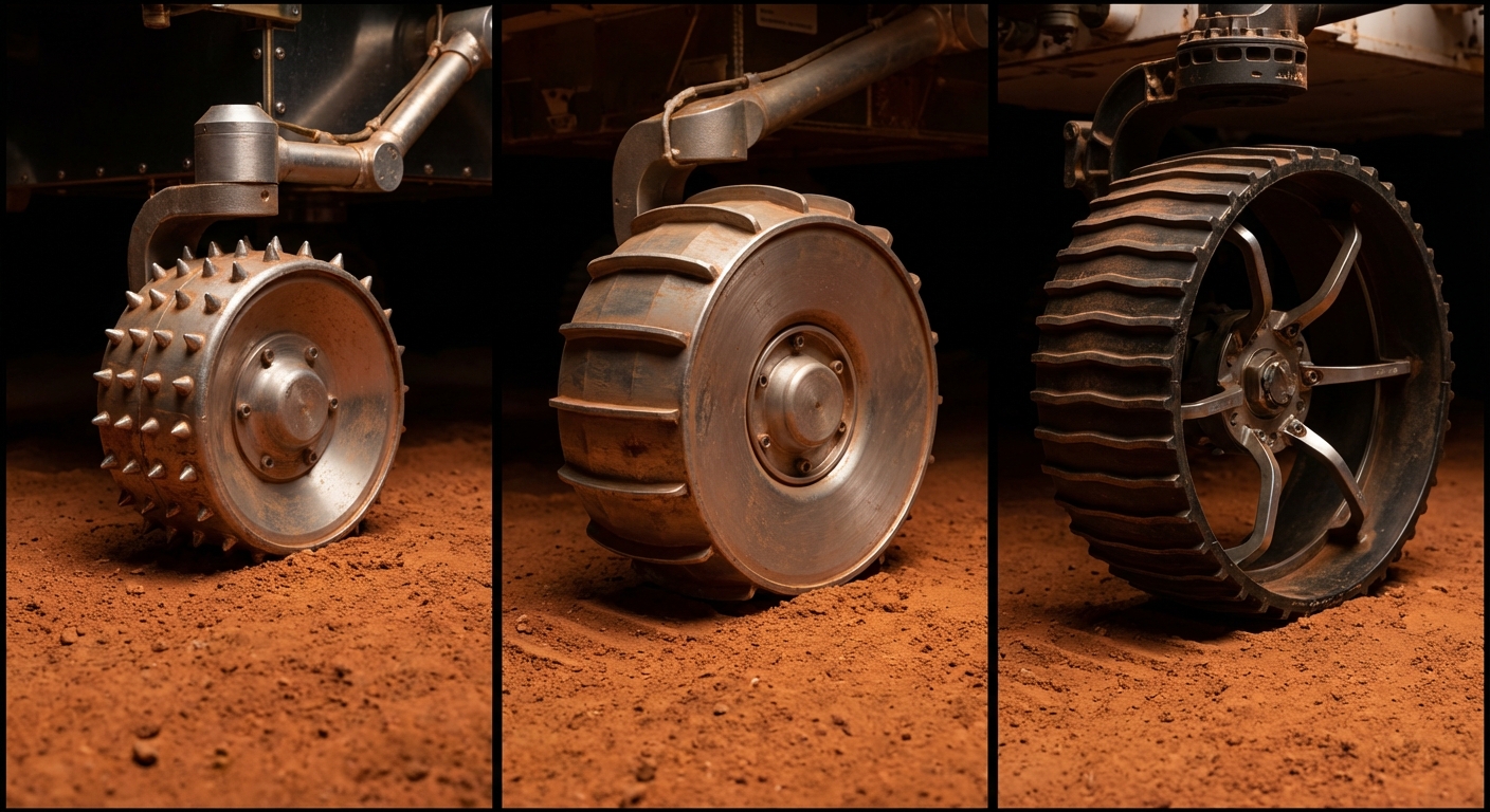 Rover wheel evolution comparison