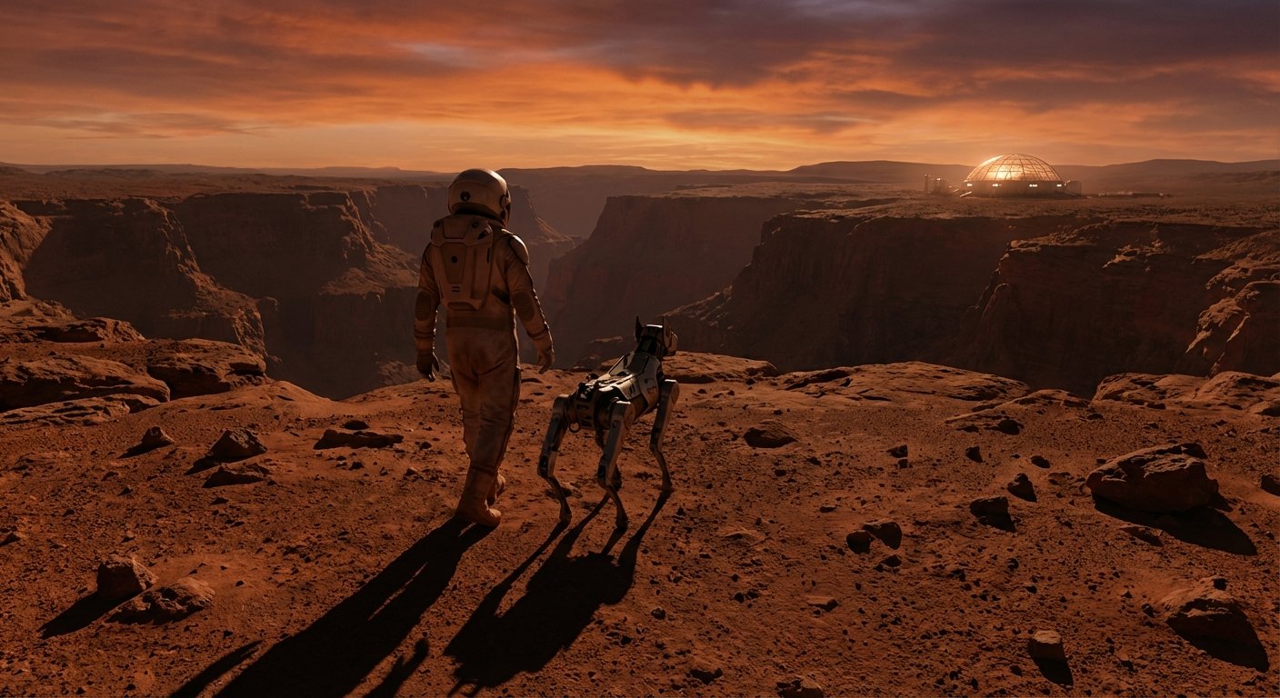 Human-robot collaboration on Mars